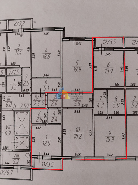 Продажа 3 комнатной квартиры, 82.5 м2, 300026, обл. Тульская, г. Тула, ул. Мезенцева, д. 44 корпус 4 12