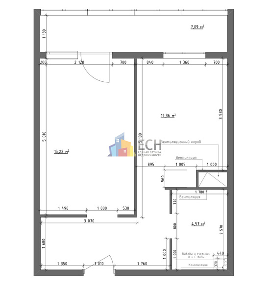 Продажа 1 комнатной квартиры, 47 м2, 300028, обл. Тульская, г. Тула, ул. Макаренко, д. 36 7